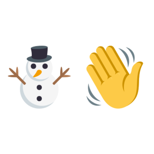 ⛄👋 Emoji Domain EmojiOne rendering